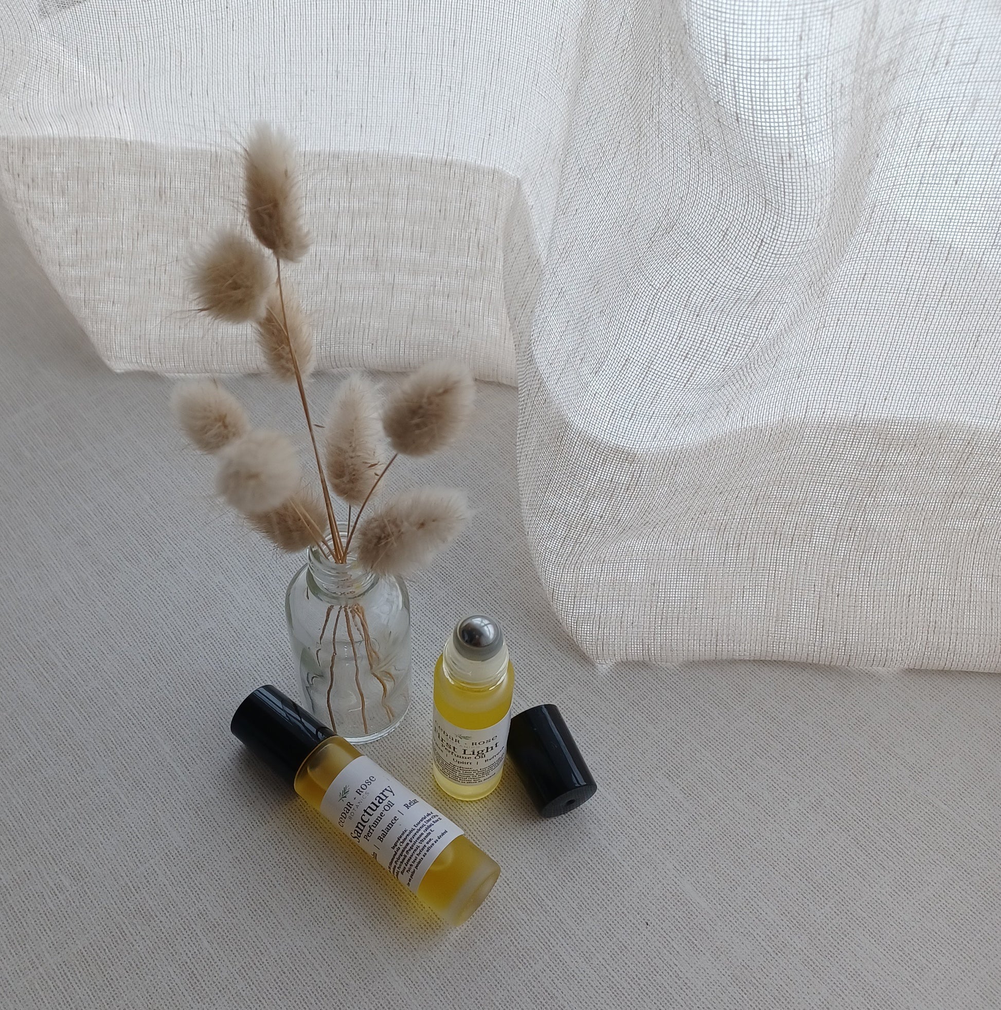 Cedar and Rose Botanics. Natural Perfume Oil Roller. Wellington, NZ. Natural Perfume. Natural Oil Perfume. Essential Oil Perfume. Natural Perfume made in NZ. Roller oil perfume. 